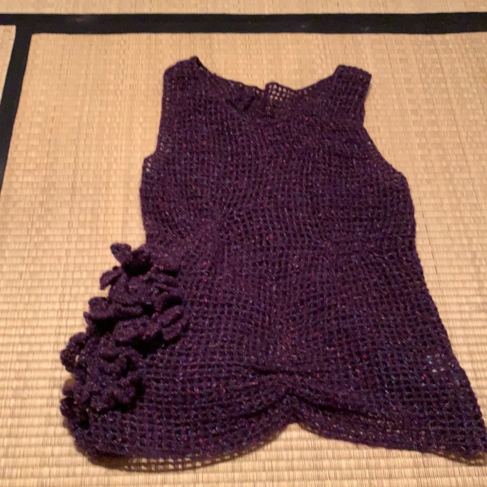 Walter Ma crochet wool vest top size 38 small Japan